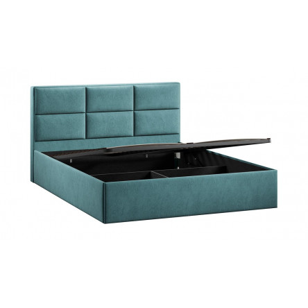 Кровать Стелла Тип 1 с подъемным механизмом Микровелюр Wellmart Indigo