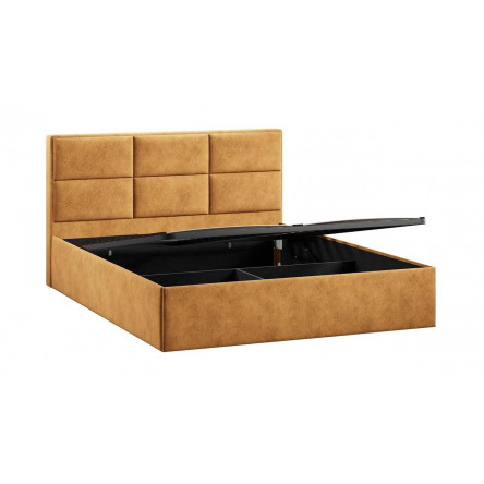 Кровать Стелла Тип 1 с подъемным механизмом Микровелюр Wellmart Yellow