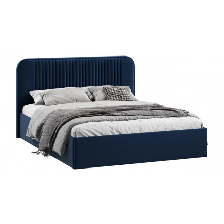 Кровать Тиффани Тип 1 с подъемным механизмом Микровелюр Wellmart Blue