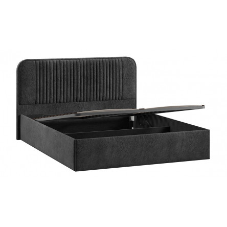 Кровать Тиффани Тип 1 с подъемным механизмом Микровелюр Wellmart Graphite