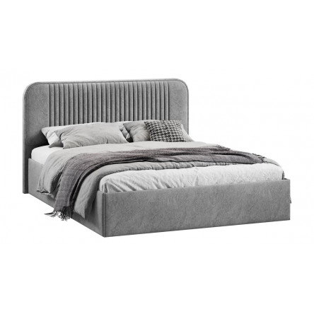 Кровать Тиффани Тип 1 с подъемным механизмом Микровелюр Wellmart Silver