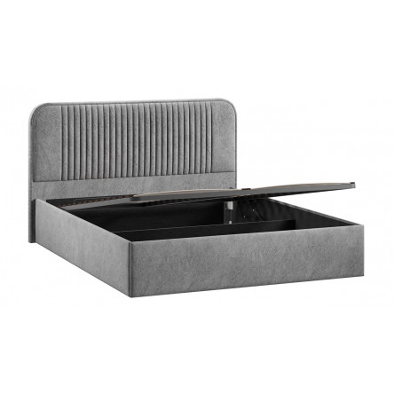Кровать Тиффани Тип 1 с подъемным механизмом Микровелюр Wellmart Silver
