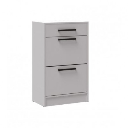 Обувница Микон Кевин белый с тиснением