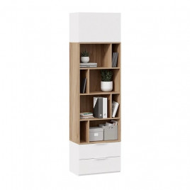 Шкаф комбинированный (366) Порто Исп.2 - ТД-393.07.20 Исп.2 Белый Жемчуг, Яблоня Беллуно, Белый софт