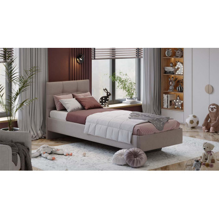 Кровать без ПМ Элис Тип 1 без подъемного механизма Велюр ultra cashmere