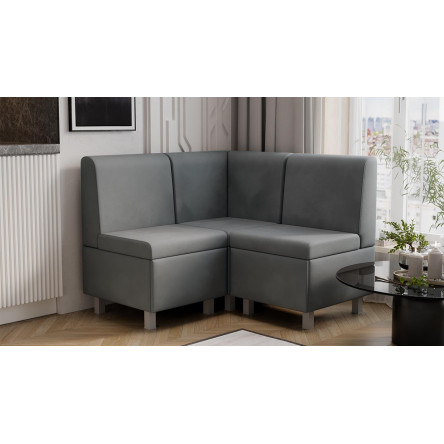 Модульный диван Каир 2 Велюр Camaro 18 серый