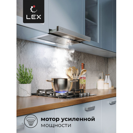 Вытяжка кухонная встраиваемая LEX HONVER 2M 600 INOX