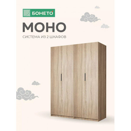 Шкаф 1600х2200х52,5 Моно (без полок) MonoS2_1600_S