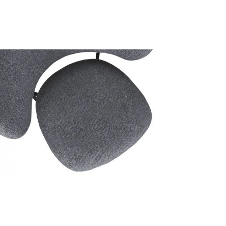 Стул Флавио Черный муар, Микровелюр Ness Graphite