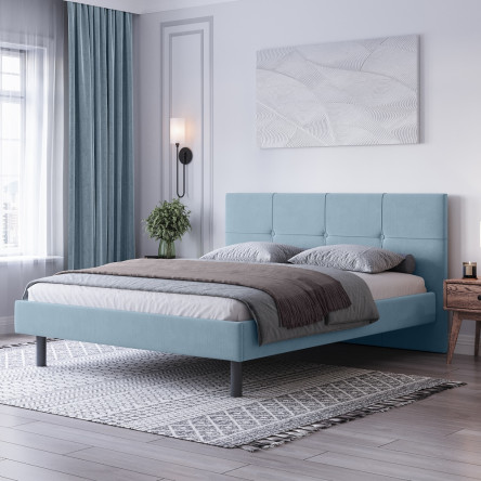Кровать Afina 140x200 1 Голубой