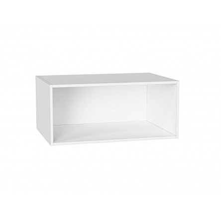 Шкаф верхний горизонтальный глубокий Нео 810 Grey Silk / Белый