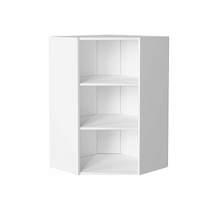Шкаф верхний угловой Нео 599 White Silk / Белый