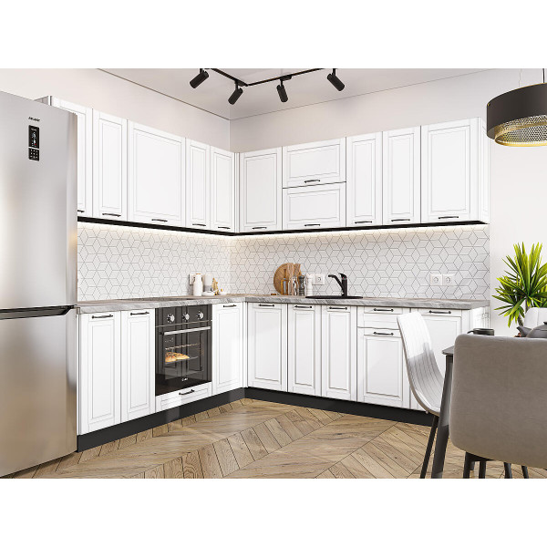 Модульная кухня Дублин-02 Special White Graphite