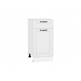 Шкаф нижний с 1-ой дверцей и ящиком Дублин Special White/Белый 816*400*478