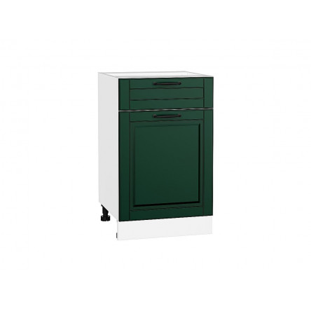 Шкаф нижний с 1-ой дверцей и ящиком Дублин Special Green/Белый 816*500*478