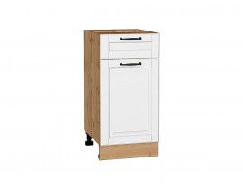 Шкаф нижний с 1-ой дверцей и ящиком Дублин Special White/Дуб Вотан 816*400*478