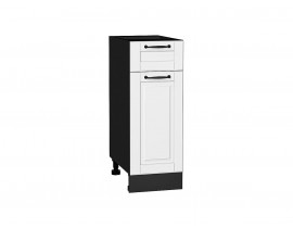 Шкаф нижний с 1-ой дверцей и ящиком Дублин Special White/Graphite 816*300*478