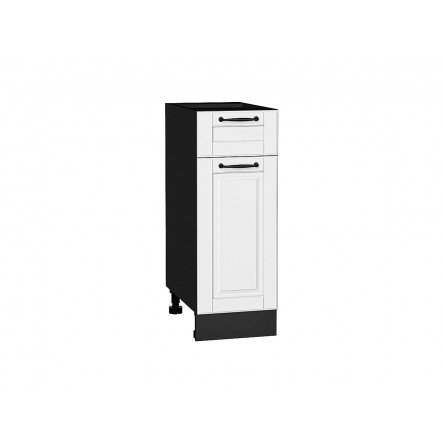Шкаф нижний с 1-ой дверцей и ящиком Дублин Special White/Graphite 816*300*478