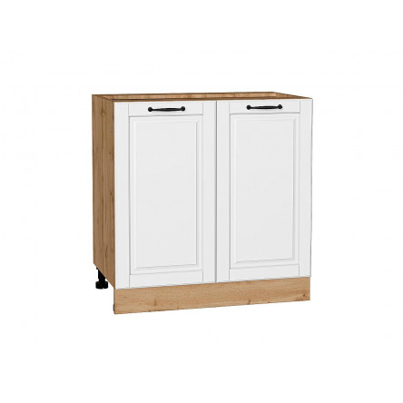 Шкаф нижний с 2-мя дверцами Дублин Special White/Дуб Вотан 816*800*478