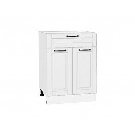 Шкаф нижний с 2-мя дверцами и ящиком Дублин Special White/Белый 816*600*478