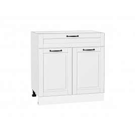 Шкаф нижний с 2-мя дверцами и ящиком Дублин Special White/Белый 816*800*478