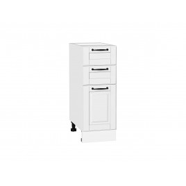 Шкаф нижний с 3-мя ящиками Дублин Special White/Белый 816*300*478