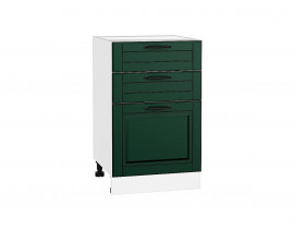 Шкаф нижний с 3-мя ящиками Дублин Special Green/Белый 816*500*478