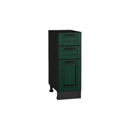 Шкаф нижний с 3-мя ящиками Дублин Special Green/Graphite 816*300*478