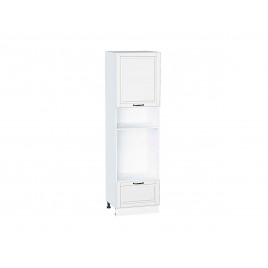 Шкаф пенал с 1-ой дверцей и ящиком под технику Дублин Special White/Белый 2132*600*574