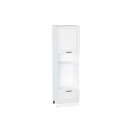 Шкаф пенал с 1-ой дверцей и ящиком под технику Дублин Special White/Белый 2132*600*574
