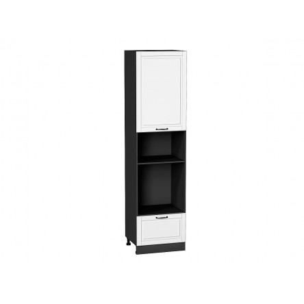 Шкаф пенал с 1-ой дверцей и ящиком под технику Дублин Special White/Graphite 2336*600*574
