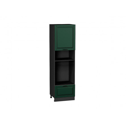 Шкаф пенал с 1-ой дверцей и ящиком под технику Дублин Special Green/Graphite 2132*600*574