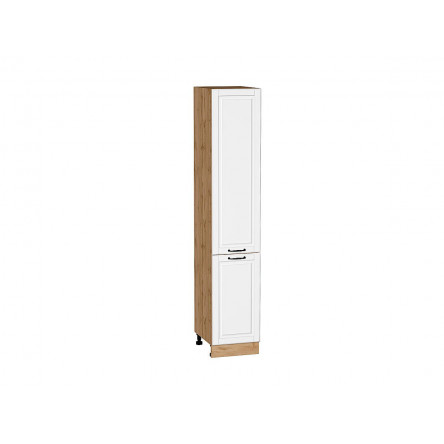 Шкаф пенал с 2-мя дверцами Дублин Special White/Дуб Вотан 2132*400*574