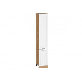 Шкаф пенал с 2-мя дверцами Дублин Special White/Дуб Вотан 2336*400*574