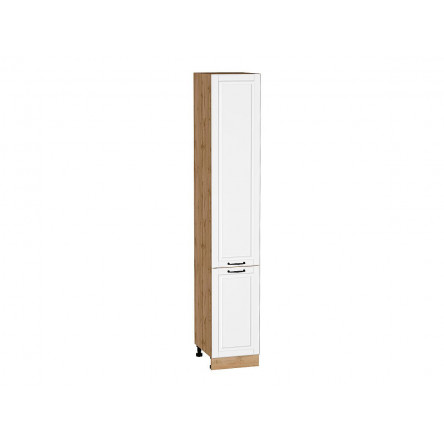 Шкаф пенал с 2-мя дверцами Дублин Special White/Дуб Вотан 2336*400*574