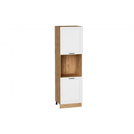 Шкаф пенал с 2-мя дверцами под технику Дублин Special White/Дуб Вотан 2132*600*574