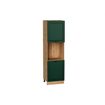 Шкаф пенал с 2-мя дверцами под технику Дублин Special Green/Дуб Вотан 2132*600*574