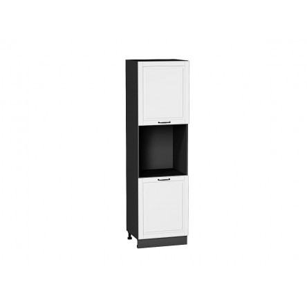 Шкаф пенал с 2-мя дверцами под технику Дублин Special White/Graphite 2132*600*574