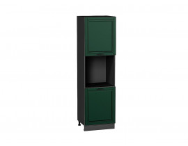 Шкаф пенал с 2-мя дверцами под технику Дублин Special Green/Graphite 2132*600*574