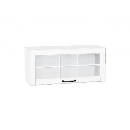 Шкаф верхний горизонтальный остекленный Дублин Special White/Белый 358*800*318
