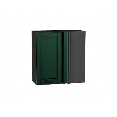 Шкаф верхний прямой угловой Дублин Special Green/Graphite 716*700*345