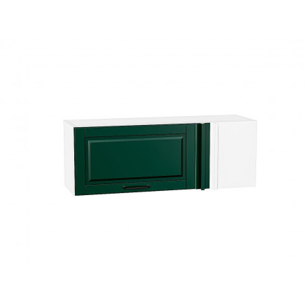 Шкаф верхний прямой угловой горизонтальный Дублин Special Green/Белый 358*1000*350