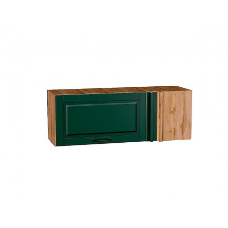 Шкаф верхний прямой угловой горизонтальный Дублин Special Green/Дуб Вотан 358*1000*350