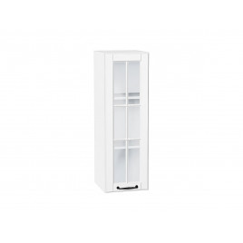 Шкаф верхний с 1-ой остекленной дверцей Дублин Special White/Белый 920*300*318