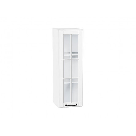 Шкаф верхний с 1-ой остекленной дверцей Дублин Special White/Белый 920*300*318
