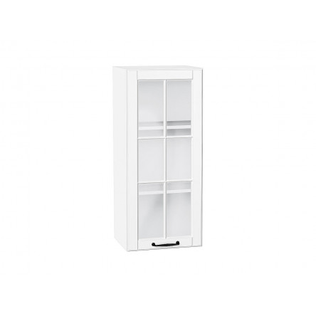 Шкаф верхний с 1-ой остекленной дверцей Дублин Special White/Белый 920*400*318
