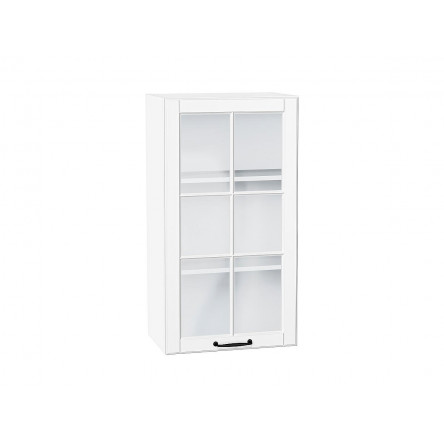 Шкаф верхний с 1-ой остекленной дверцей Дублин Special White/Белый 920*500*318