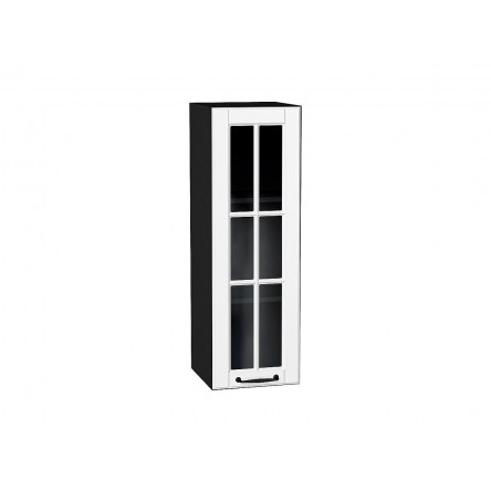 Шкаф верхний с 1-ой остекленной дверцей Дублин Special White/Graphite 920*300*318
