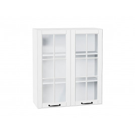 Шкаф верхний с 2-мя остекленными дверцами Дублин Special White/Белый 920*800*318