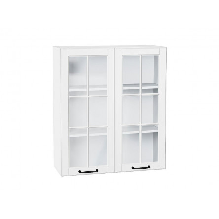 Шкаф верхний с 2-мя остекленными дверцами Дублин Special White/Белый 920*800*318